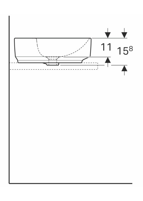 Раковина Geberit VariForm Ø45 см 500.769.01.2