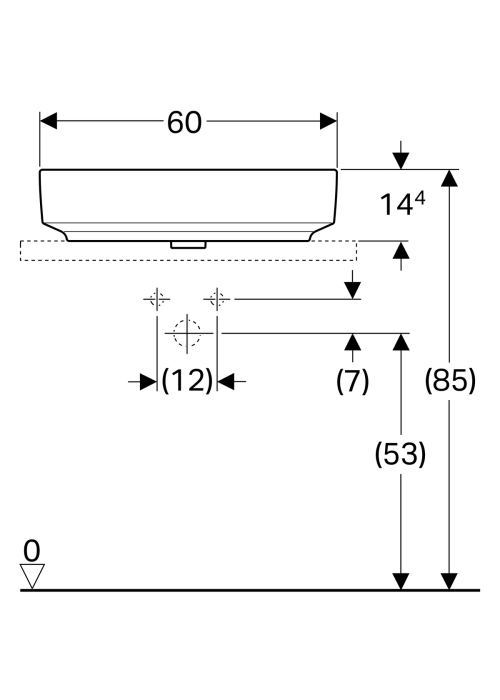 Раковина Geberit VariForm 60х45 см 500.772.01.2