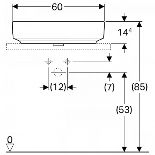 Раковина Geberit VariForm 60х45 см 500.773.01.2