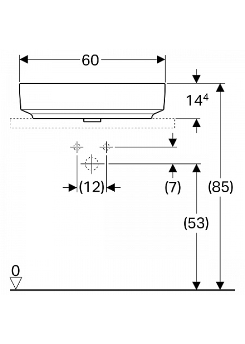 Раковина Geberit VariForm 60х45 см 500.773.01.2