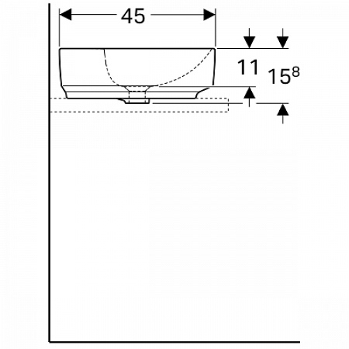 Раковина Geberit VariForm 60х45 см 500.773.01.2