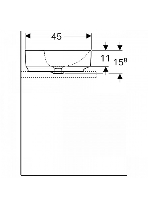 Раковина Geberit VariForm 60х45 см 500.773.01.2