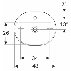 Раковина Geberit VariForm 50х40 см 500.775.01.2