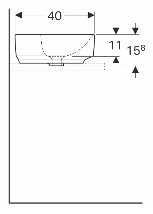 Раковина Geberit VariForm 50х40 см 500.775.01.2