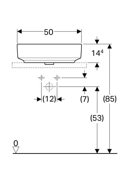 Раковина Geberit VariForm 50х40 см 500.775.01.2