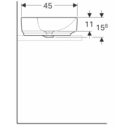 Раковина Geberit VariForm 60х45 см 500.777.01.2