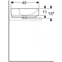 Раковина Geberit VariForm 60х45 см 500.778.01.2