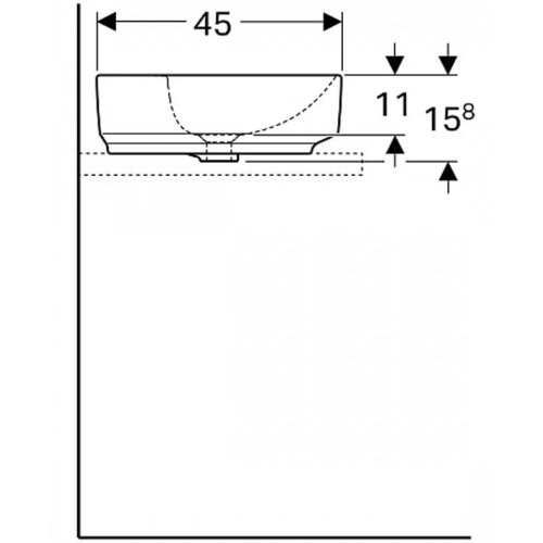 Раковина Geberit VariForm 60х45 см 500.778.01.2