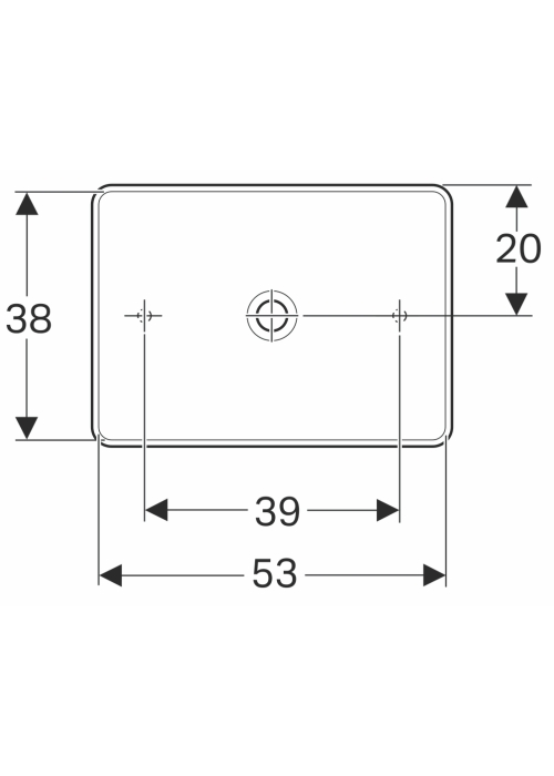 Раковина Geberit VariForm 55х40 см 500.779.01.2