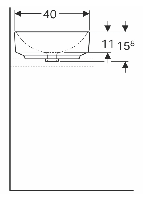 Раковина Geberit VariForm 55х40 см 500.779.01.2