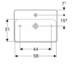 Раковина Geberit VariForm 60х45 см 500.781.01.2