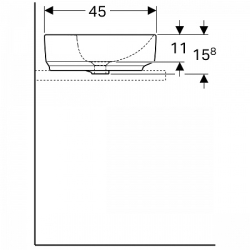 Раковина Geberit VariForm 60х45 см 500.781.01.2