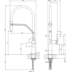 Змішувач кухонний Gessi Stelo 60315#299