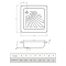 Поддон квадратный стальной PRO STEEL 80x80x15, 171