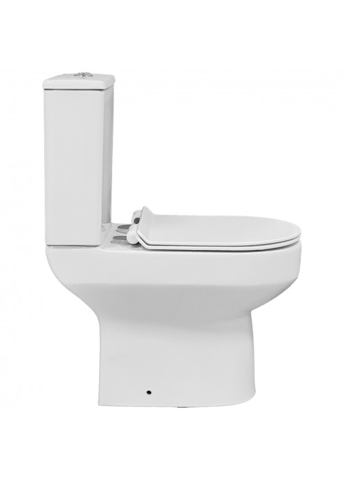 Унітаз компакт Grace TORA білий із сидінням дюропласт UF, 47984 / CT8602C