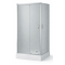 Душовий бокс Grace 90х90х195 см, квадратний, хром, переднє скло мат, SLD-2102