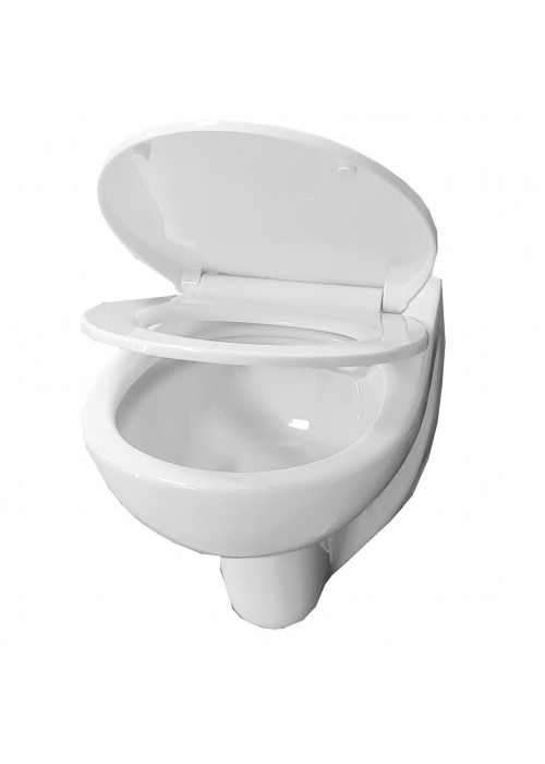 Підвісний унітаз Grace RIO RIMLESS із сидінням дюропласт soft-close, WH8005