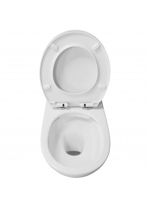 Підвісний унітаз Grace RIO RIMLESS із сидінням дюропласт soft-close, WH8005