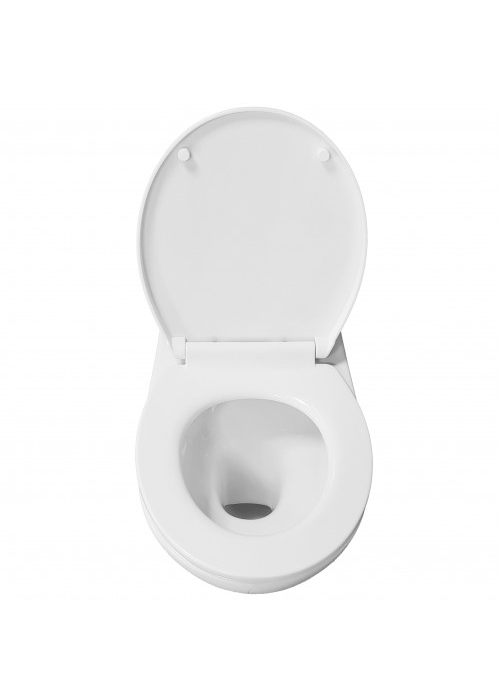 Підвісний унітаз Grace RIO RIMLESS із сидінням дюропласт soft-close, WH8005