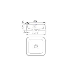 Раковина GRANADO Lalin White gbs1305