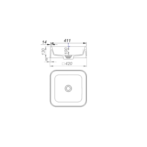 Раковина GRANADO Lalin White gbs1305