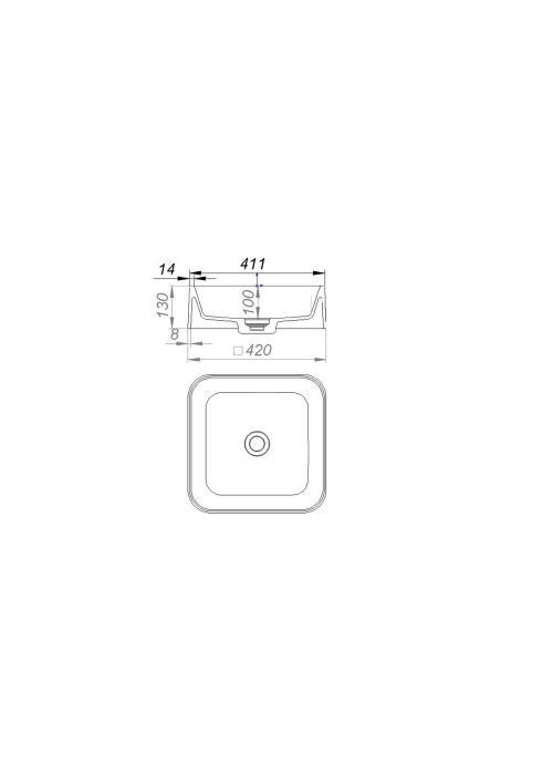 Раковина GRANADO Lalin White gbs1305