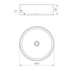 Раковина GRANADO Grado White gel gbs0605g