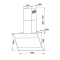 Витяжка кухонна GRANADO Vivares 603-750 black glass GCH326311