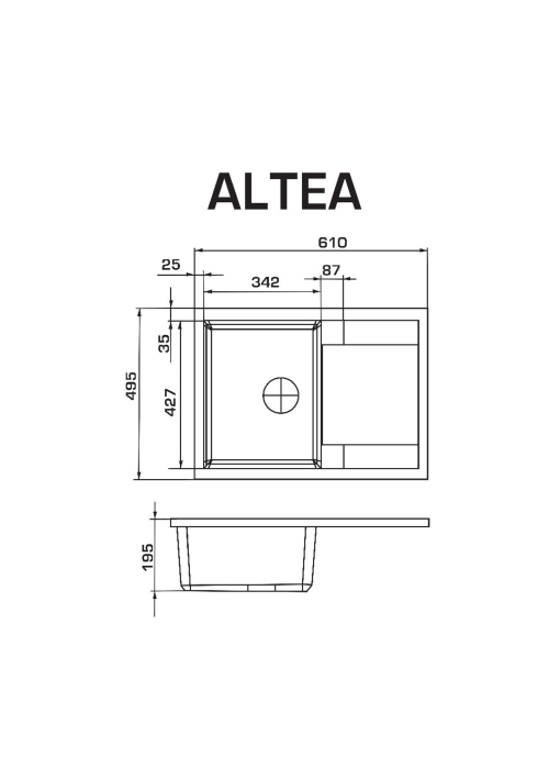 Кухонная мойка GRANADO Altea Ivory 1304