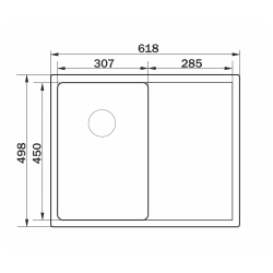 Кухонная мойка GRANADO Vera S201 (620*500*200mm) GS04201