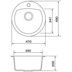 Кухонная мойка GRANADO Ronda Terra 2203