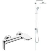 Змішувач для ванни KLUDI AMEO + Душова система з перемикачем Grohe Euphoria System 260, 27421002+416710575