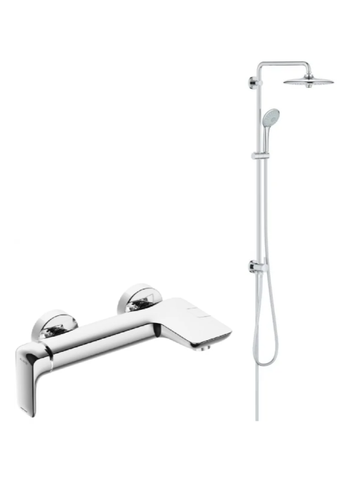 Змішувач для ванни KLUDI AMEO + Душова система з перемикачем Grohe Euphoria System 260, 27421002+416710575