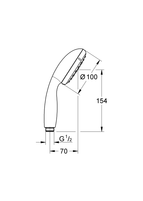 Лейка для ручного душа Grohe QuickFix Vitalio Start 100 279462430