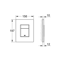 Панель змиву для унітазу Grohe QuickFix Even 389662430