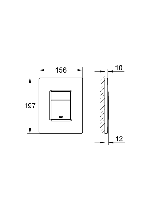 Панель змиву для унітазу Grohe QuickFix Even 389662430