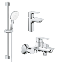 Комплект змішувачів для ванної кімнати 3 в 1 Grohe BauEdge 123365S1