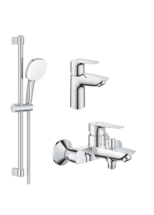 Комплект смесителей для ванной комнаты 3 в 1 Grohe BauEdge 123365S1