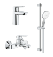 Комплект змішувачів для ванної кімнати 3 в 1 Grohe BauEdge UA123365S0