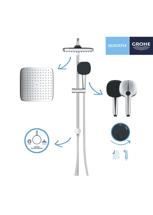 Душова система Grohe QuickFix Vitalio Comfort 250 Cube 26698001