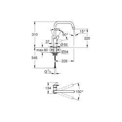 Кухонний змішувач GROHE EUROSMART NEW 305672430