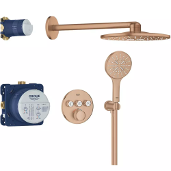 Душова система прихованого монтажу Grohe Grohtherm SmartControl Brushed Warm Sunset 34863DL0 з SmartActive 310