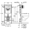 Комплект: Інсталяційна система Grohe Rapid SL 38772001 + підвісний унітаз CERSANIT СЕТ 469 Cersania з кришкою, 38732000 + S701-554