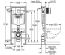 Комплект: Інсталяційна система Grohe Rapid SL 38772001 + підвісний унітаз CERSANIT СЕТ 469 Cersania з кришкою, 38732000 + S701-554