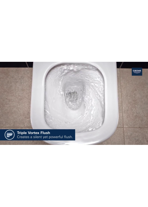 Унітаз підвісний GROHE Euro Ceramic 39328000 безободковий альпін-білий з сидінням 39330001 Soft Close