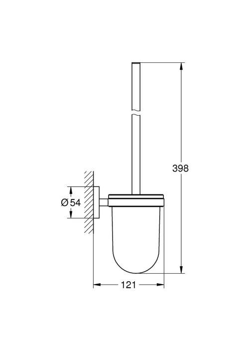 Ершик для унитаза настенный Grohe QuickFix Start 41185000