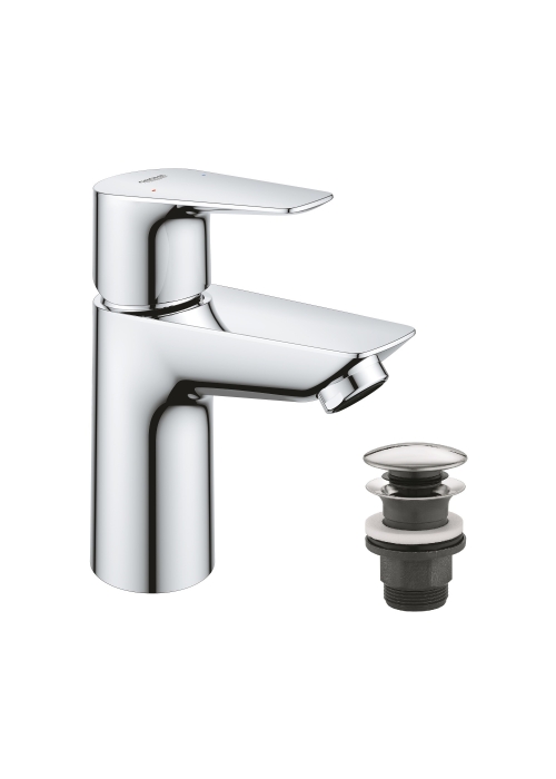 Змішувач для раковини Grohe QuickFix Start Edge S-Size з донним клапаном 23898001