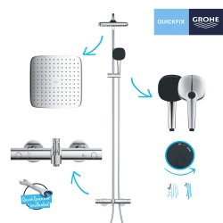 Душевая система термостатическая Grohe QuickFix Vitalio Comfort System 250 26984001