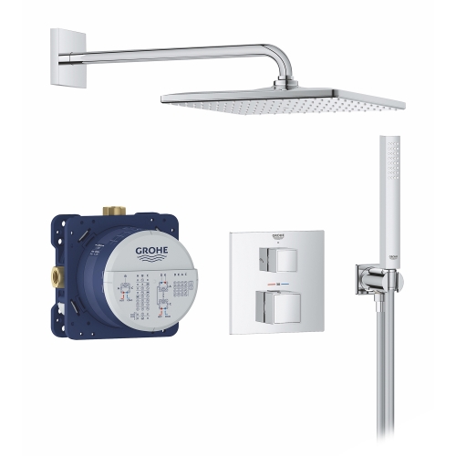 Душевая система скрытого монтажа Grohe QuickFix Precision Cube c Vitalio Rain Mono 310 Cube 34879000