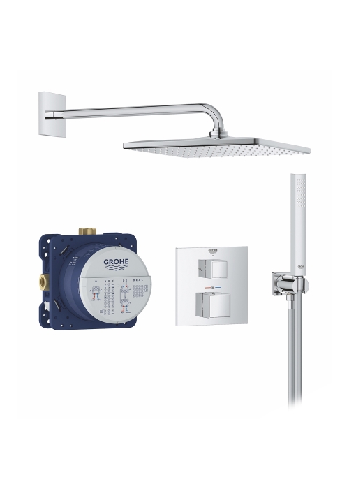 Душова система прихованого монтажу Grohe QuickFix Precision Cube Vitalio Rain Mono 310 Cube 34879000